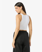PUMA X HYROX WOMEN'S RIB CROP TANK WHITE